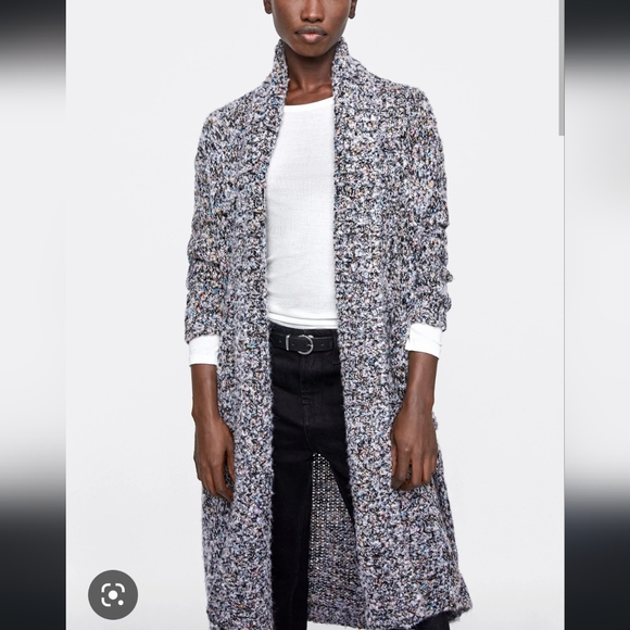 Zara Knit Open Sweater Jacket - Picture 10 of 10